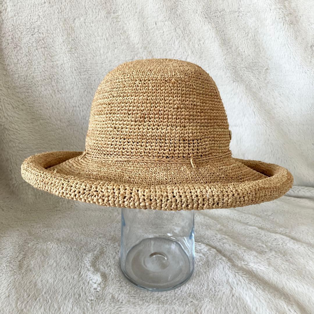 新品 ヘレンカミンスキー ラフィア ローラブルハット ナチュラルベージュ