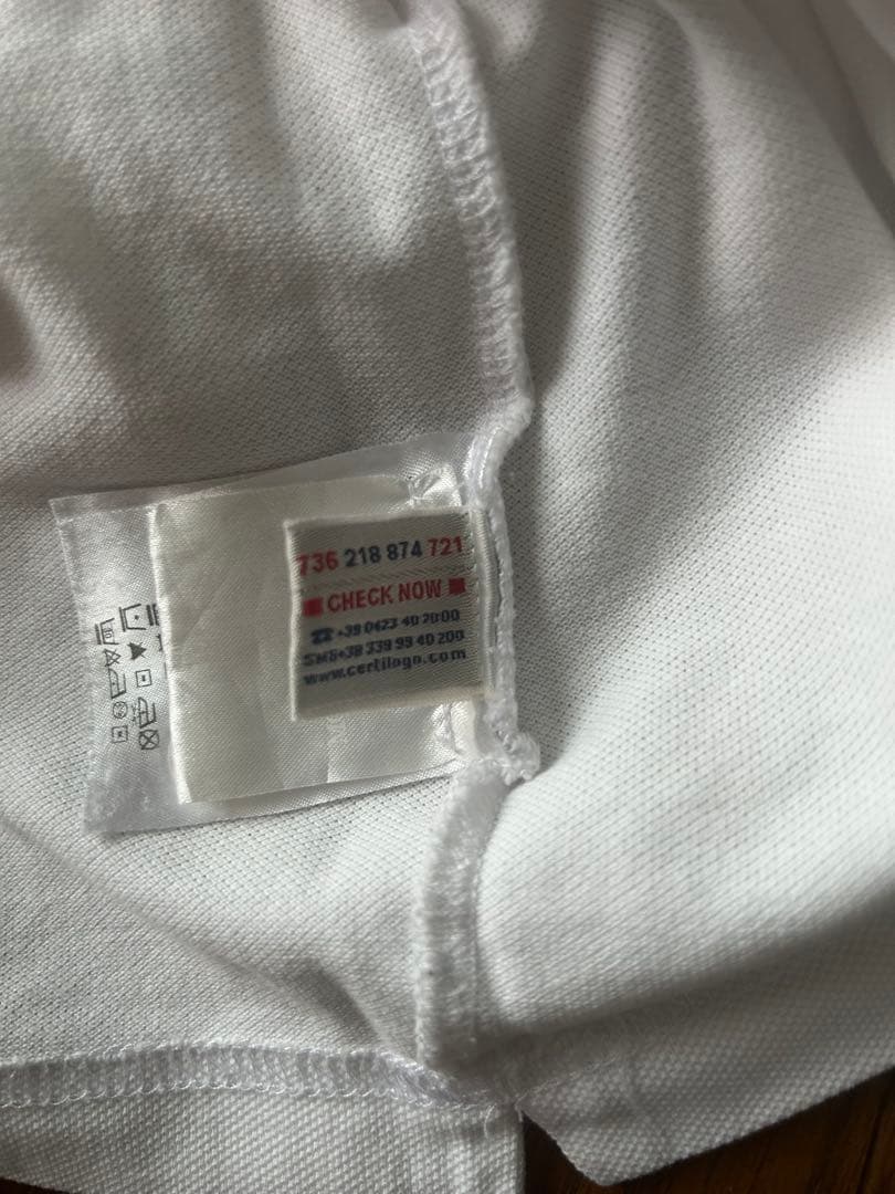 MONCLER ホワイト ポロシャツ M