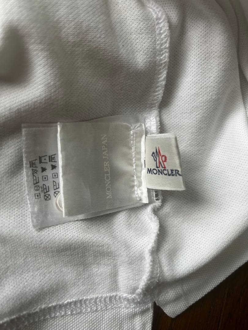 MONCLER ホワイト ポロシャツ M