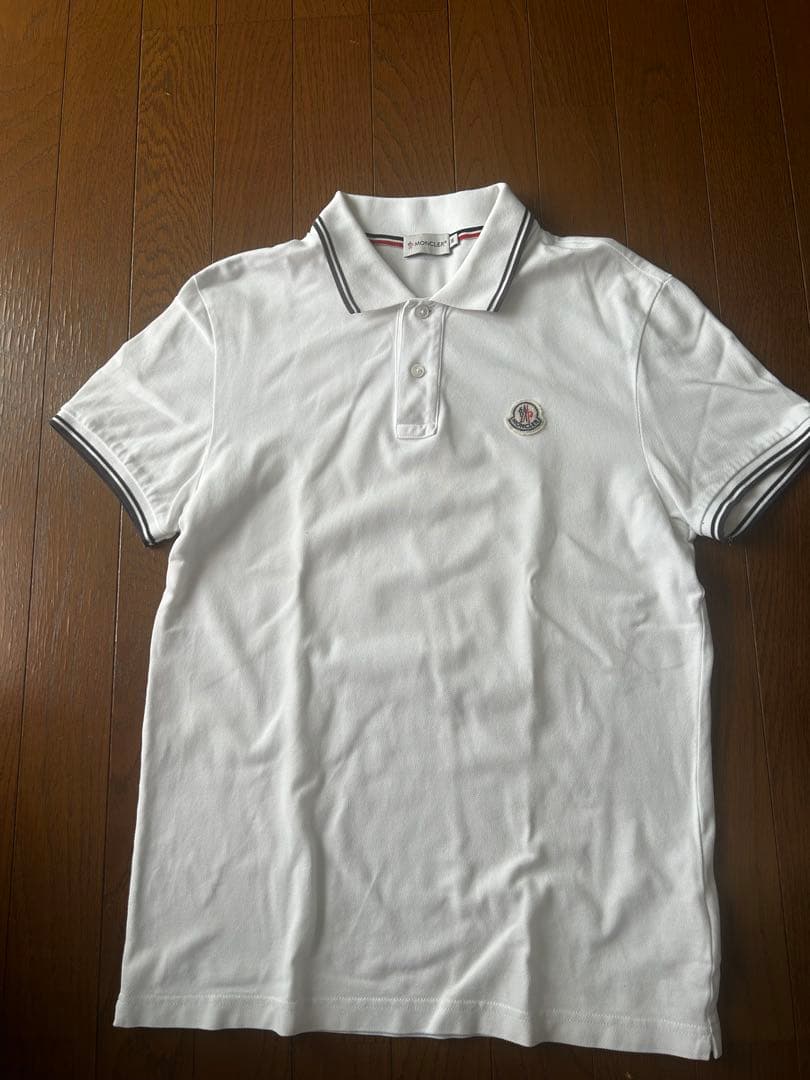 MONCLER ホワイト ポロシャツ M