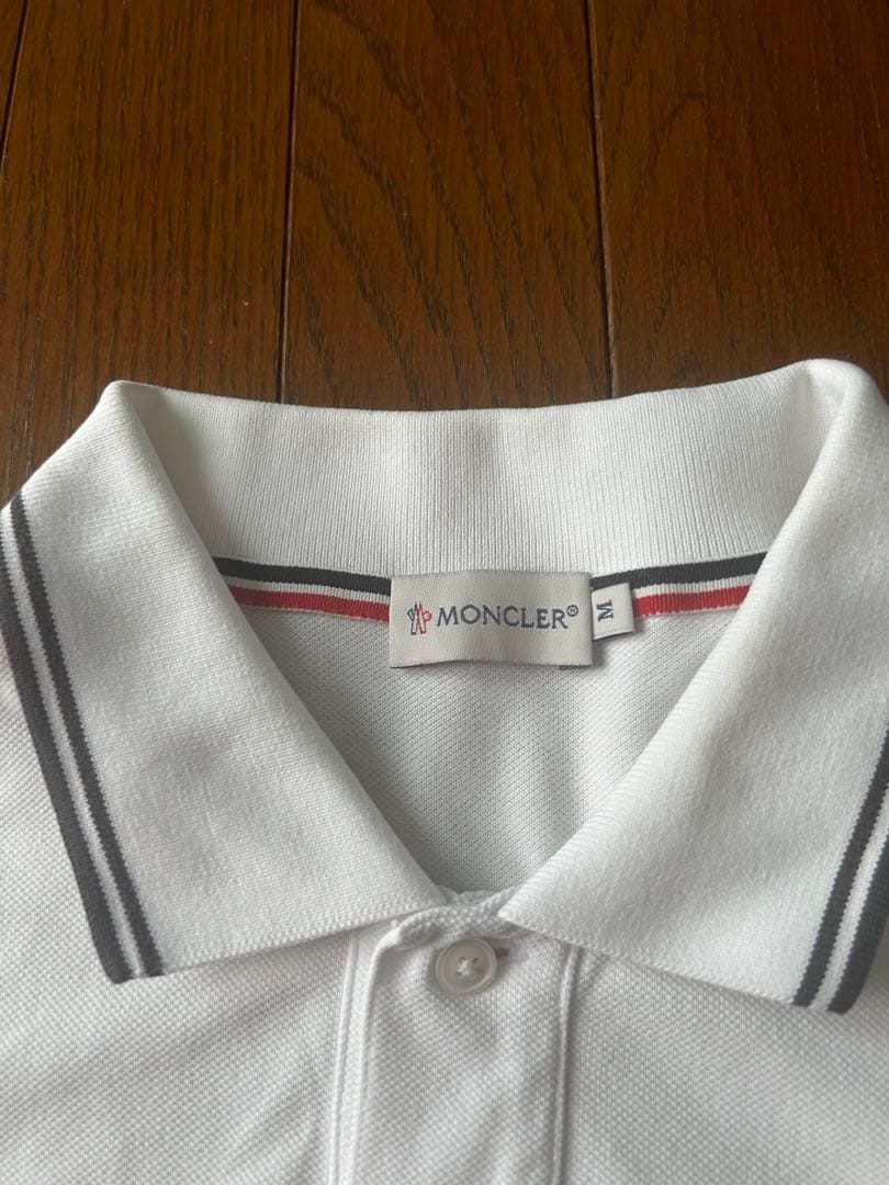 MONCLER ホワイト ポロシャツ M