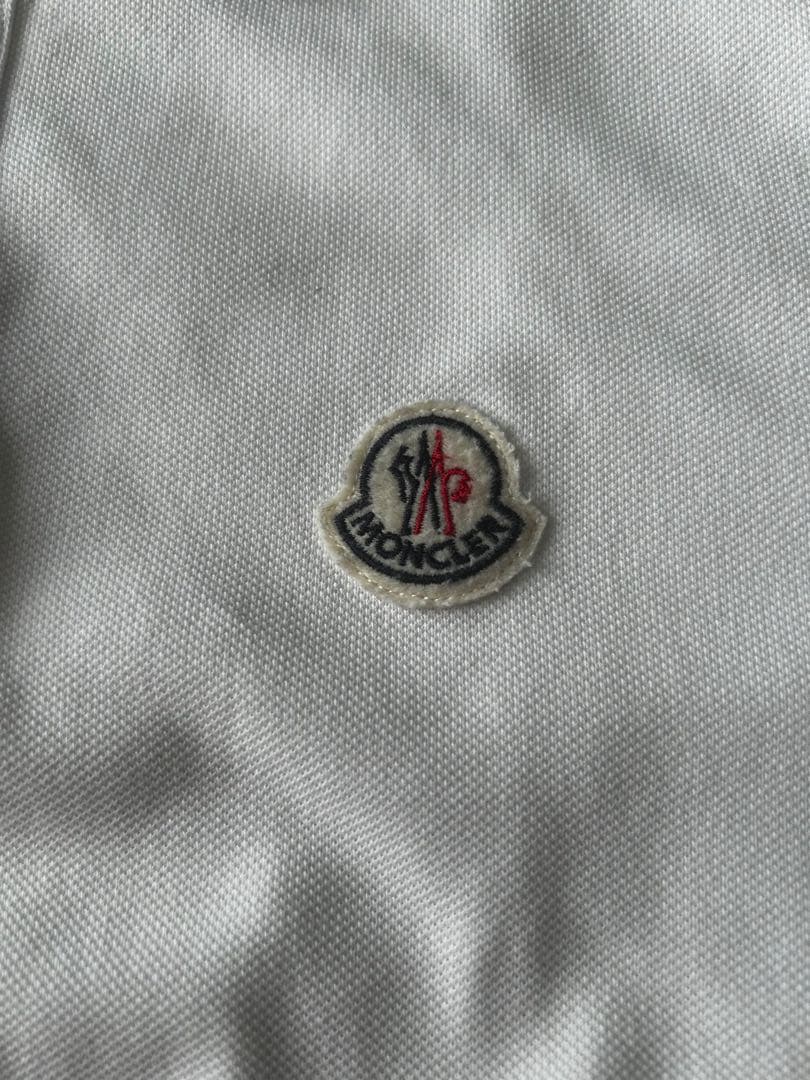 MONCLER ホワイト ポロシャツ M