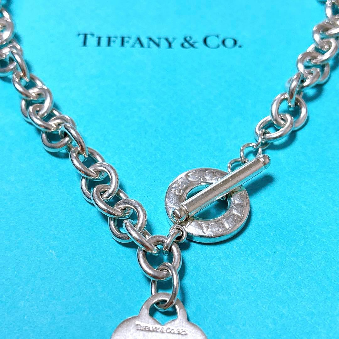【美品】41.5cm ティファニー ハート トグル ネックレス SV925