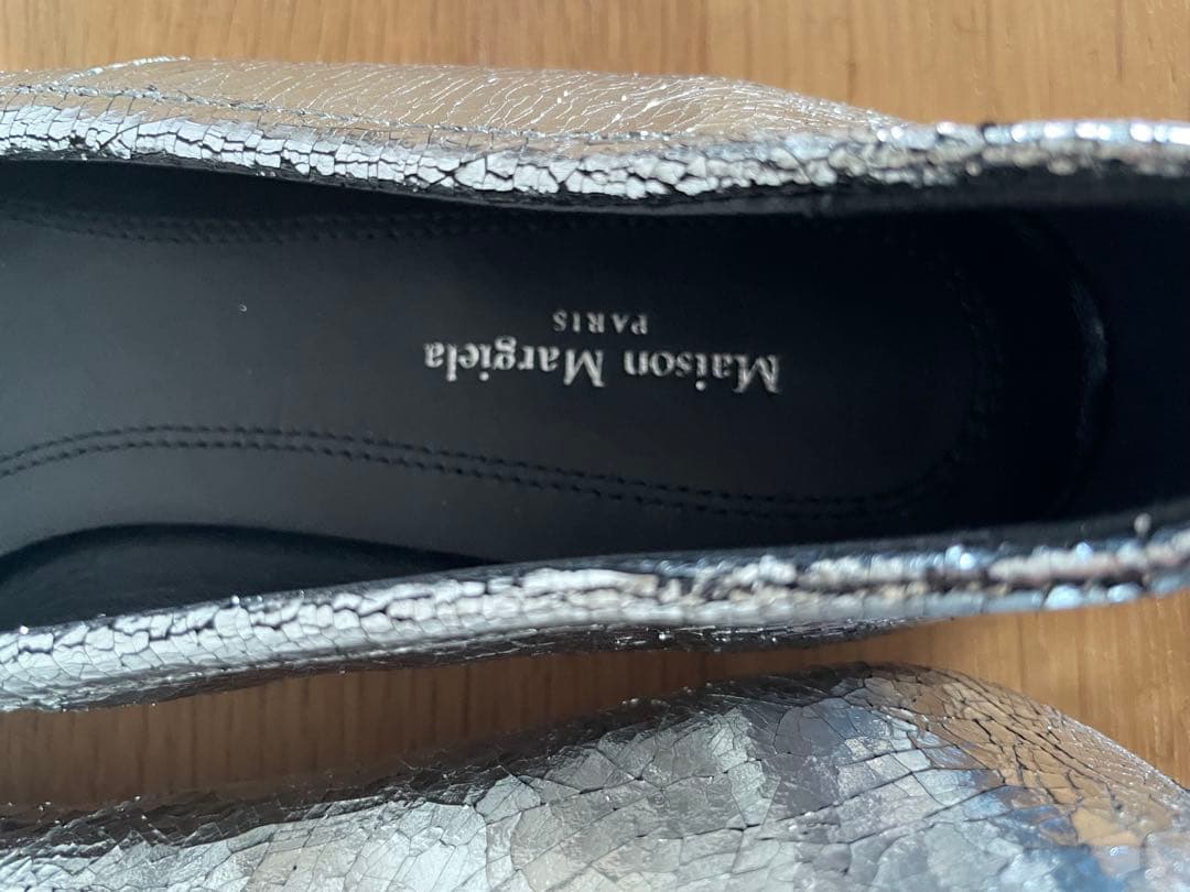 MAISON MARGIELA タビバレエシューズ シルバー 38