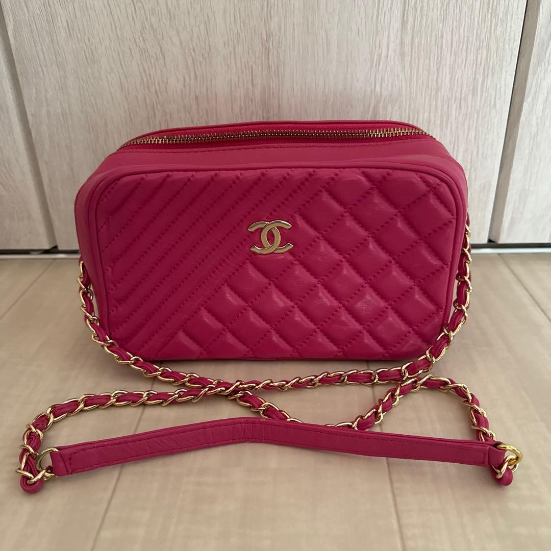 CCマーク　ピンクバック　ショルダー　ボディクロス