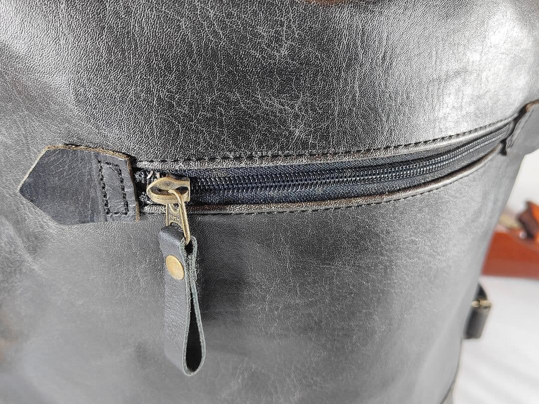 【極美品】Presto プレスト　日本製本革ドラムバッグ　リュックサック　正規品