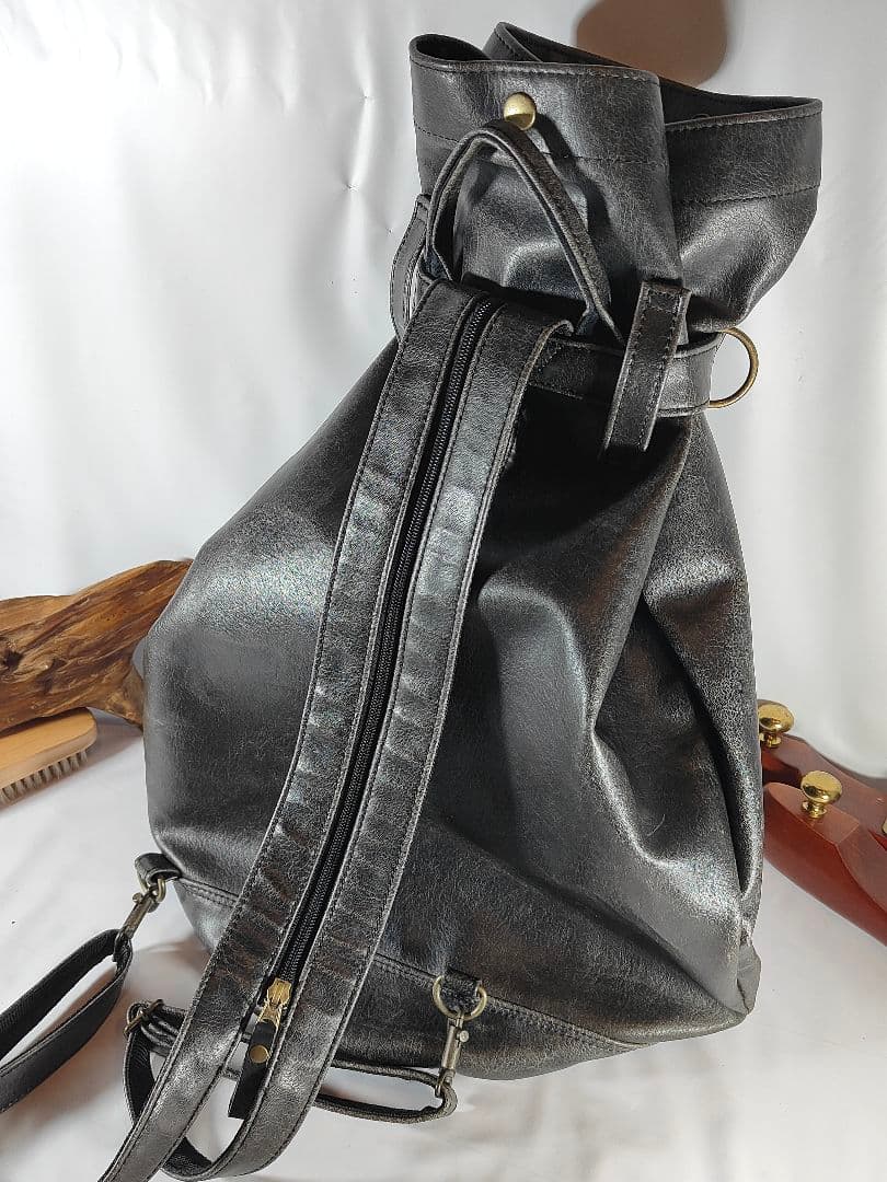 【極美品】Presto プレスト　日本製本革ドラムバッグ　リュックサック　正規品