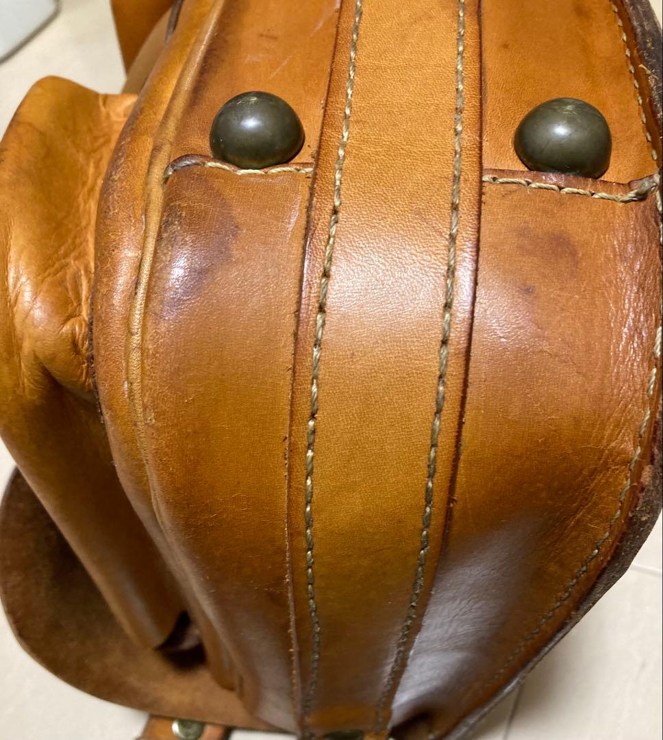 HERZ レザーショルダーバッグ ブラウン