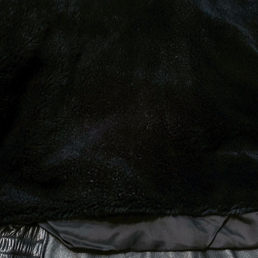 【ホヒ】ヴィンテージ フライトジャケット G-1 牛革 ライナー付 黒