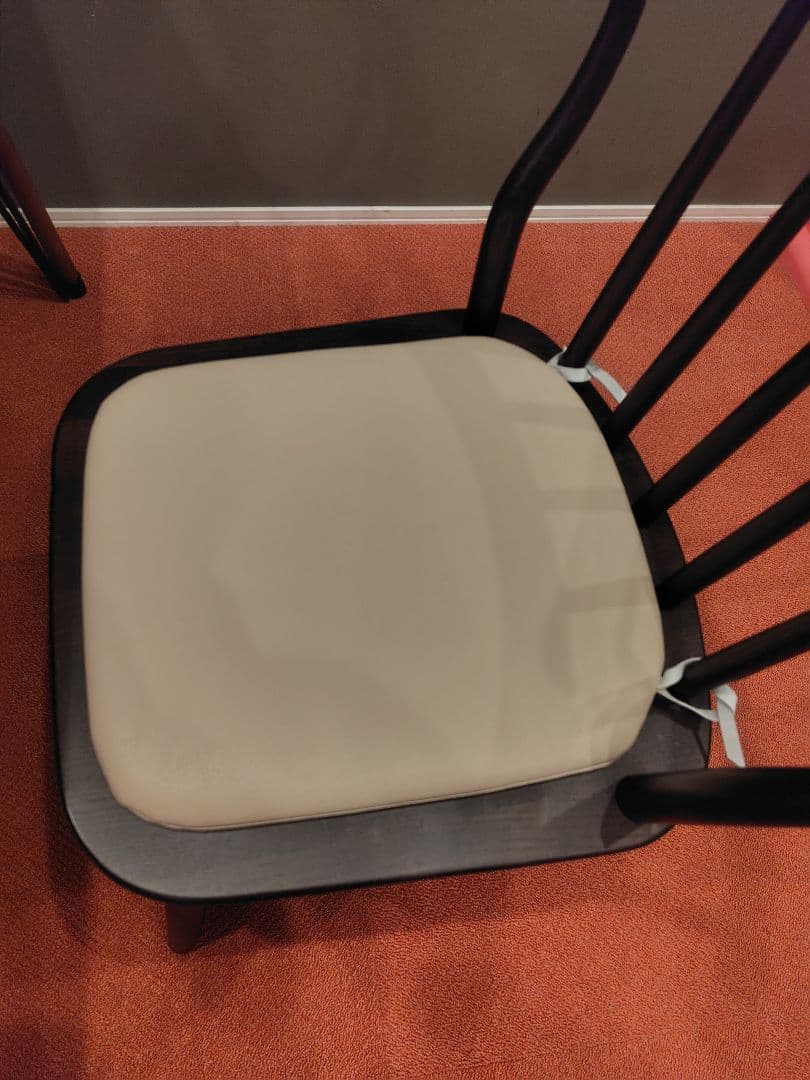 ダイニングチェア　FLYMEe BASIC　革製クッション付き