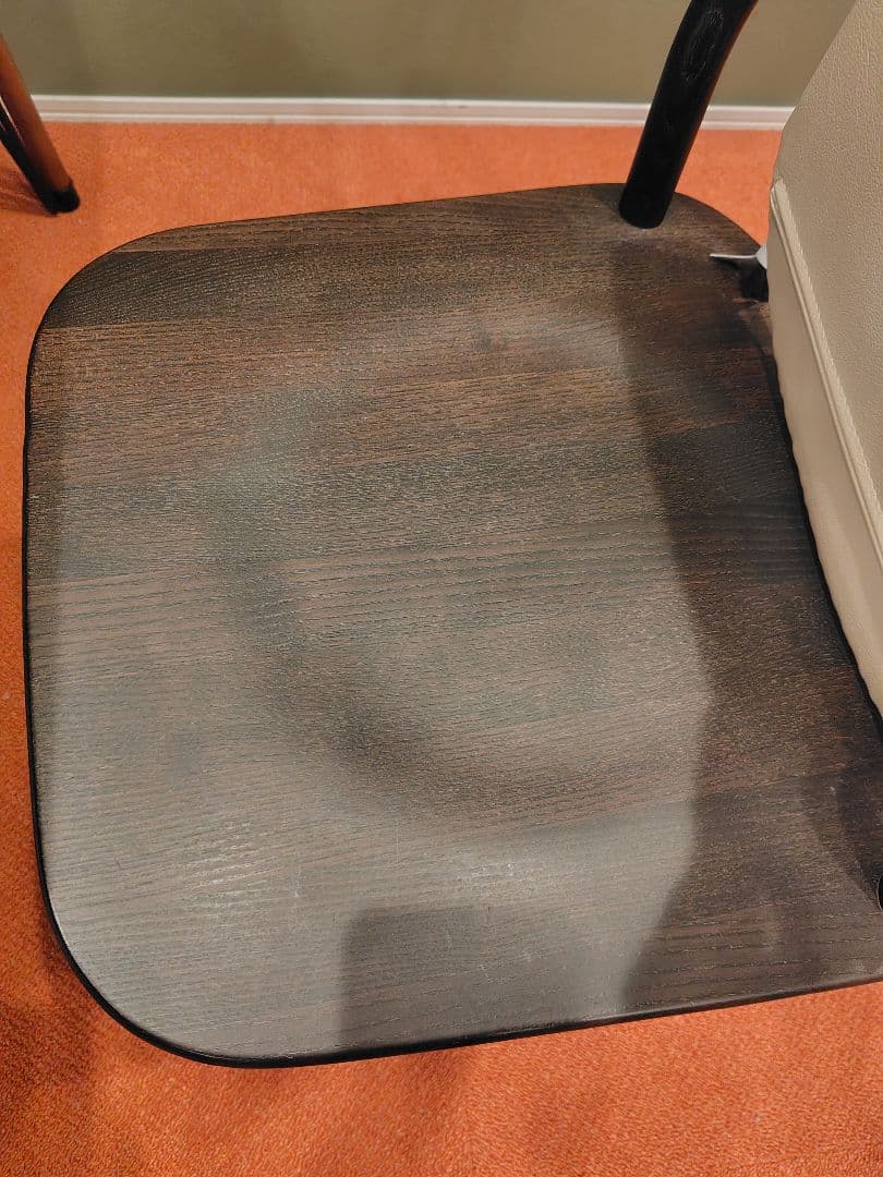 ダイニングチェア　FLYMEe BASIC　革製クッション付き