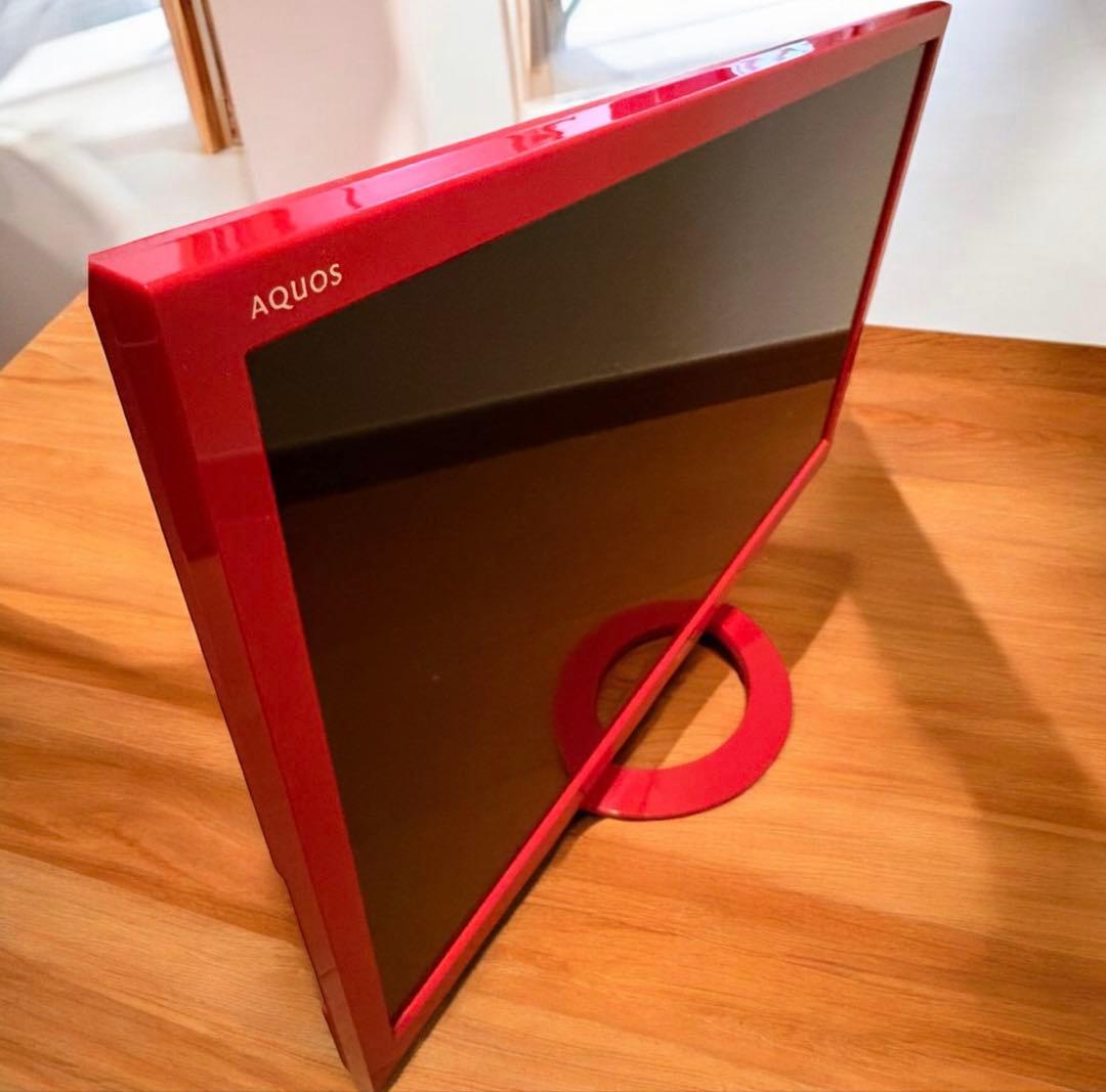 希少! SHARP AQUOS LC-24K40 ハイビジョン液晶テレビ レッド