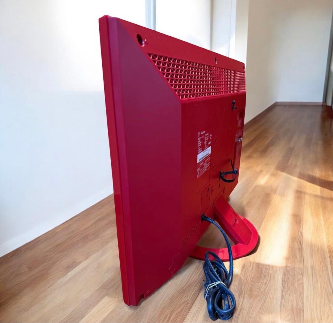 希少! SHARP AQUOS LC-24K40 ハイビジョン液晶テレビ レッド