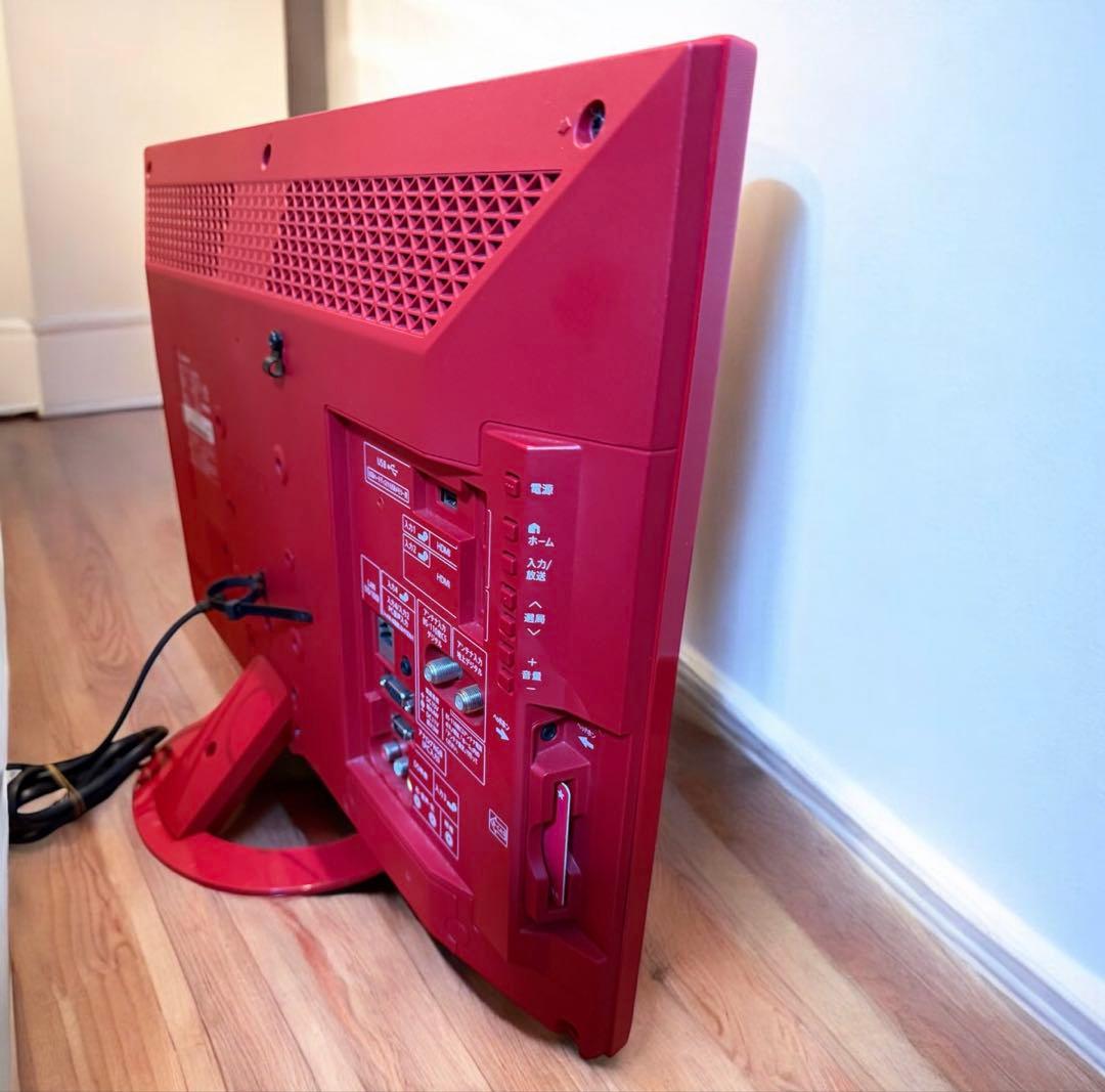 希少! SHARP AQUOS LC-24K40 ハイビジョン液晶テレビ レッド