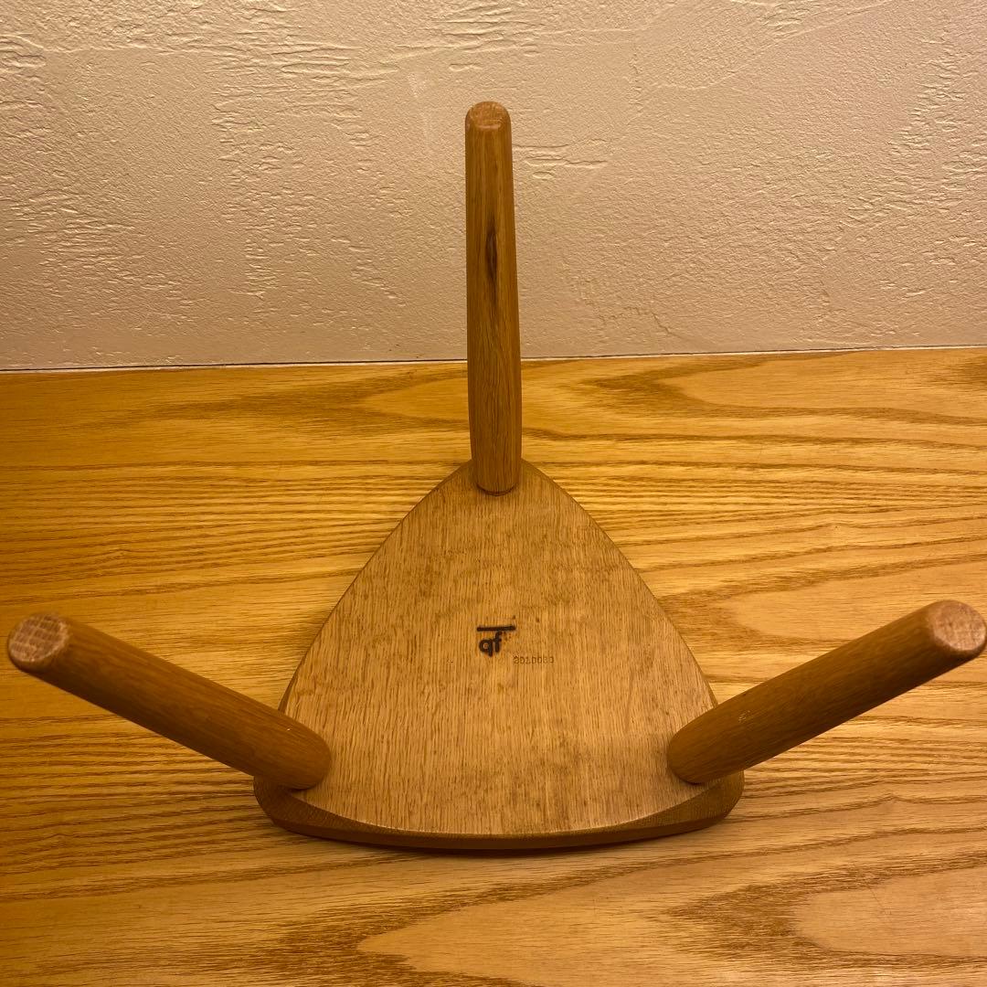 木製三角形ハンドメイドスツール