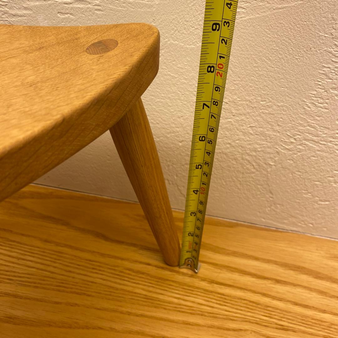 木製三角形ハンドメイドスツール