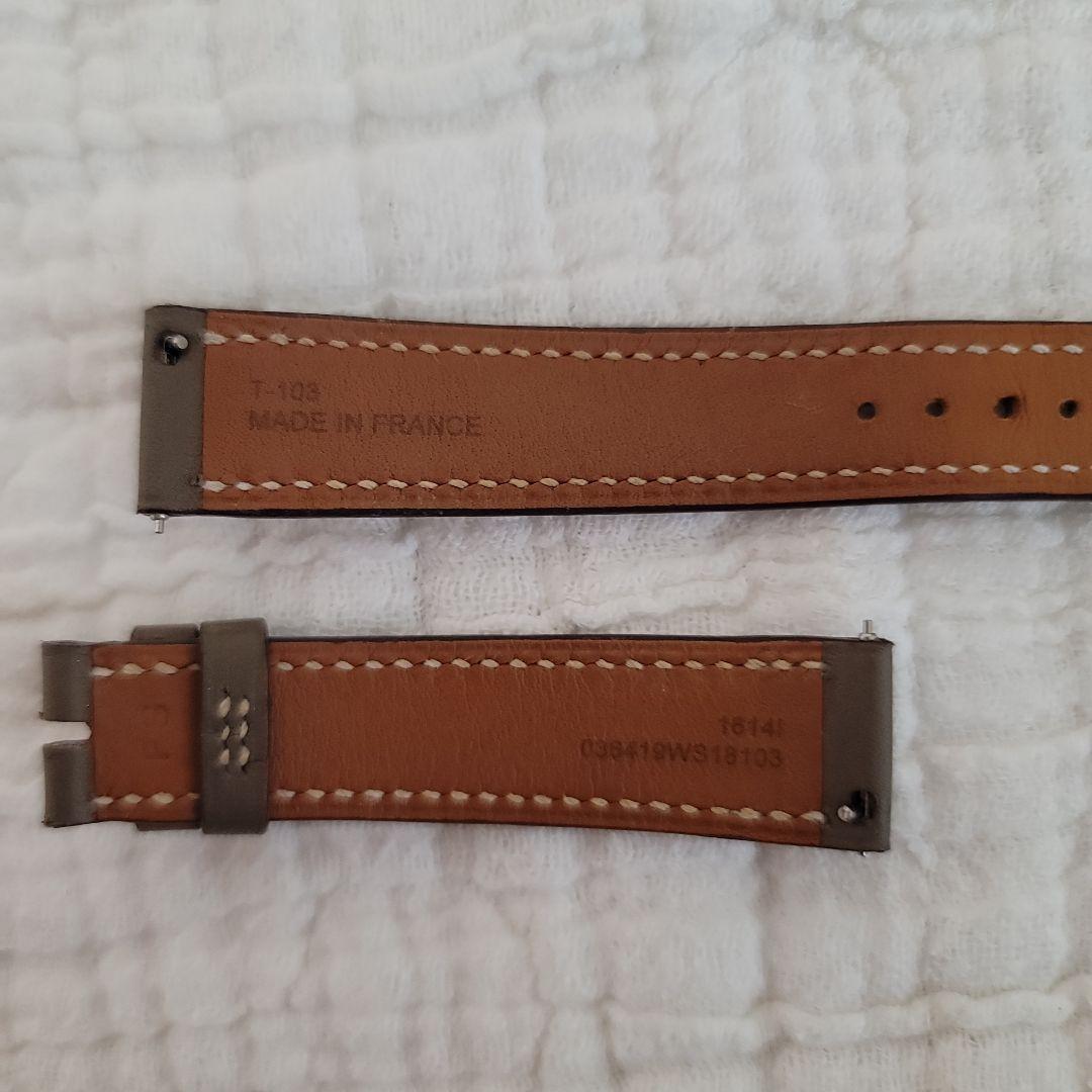 HERMES 腕時計 レザーバンドのみ エトゥープ 付け替え用