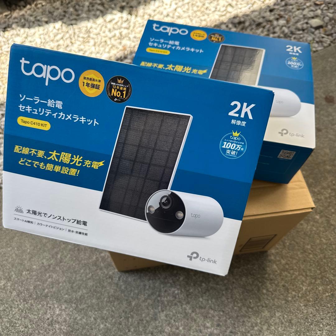 tapo C410 kit ソーラー防犯カメラ 2個セット