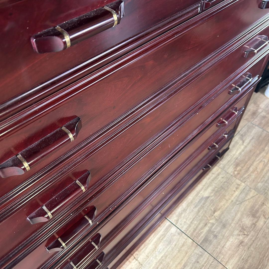 ꧁唐木家具꧂紫檀7段チェスト たんす タンス 箪笥 洋服 衣服 衣類 収納