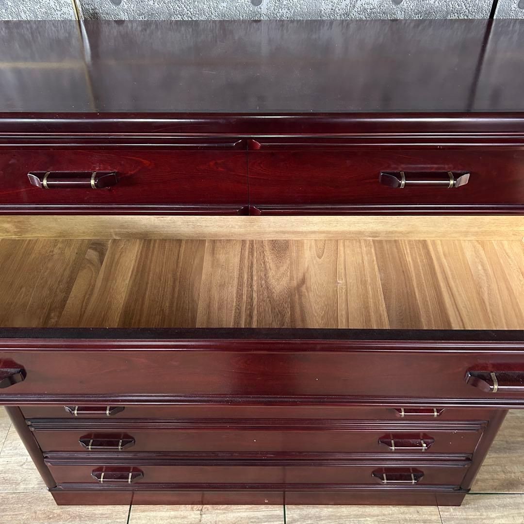 ꧁唐木家具꧂紫檀7段チェスト たんす タンス 箪笥 洋服 衣服 衣類 収納
