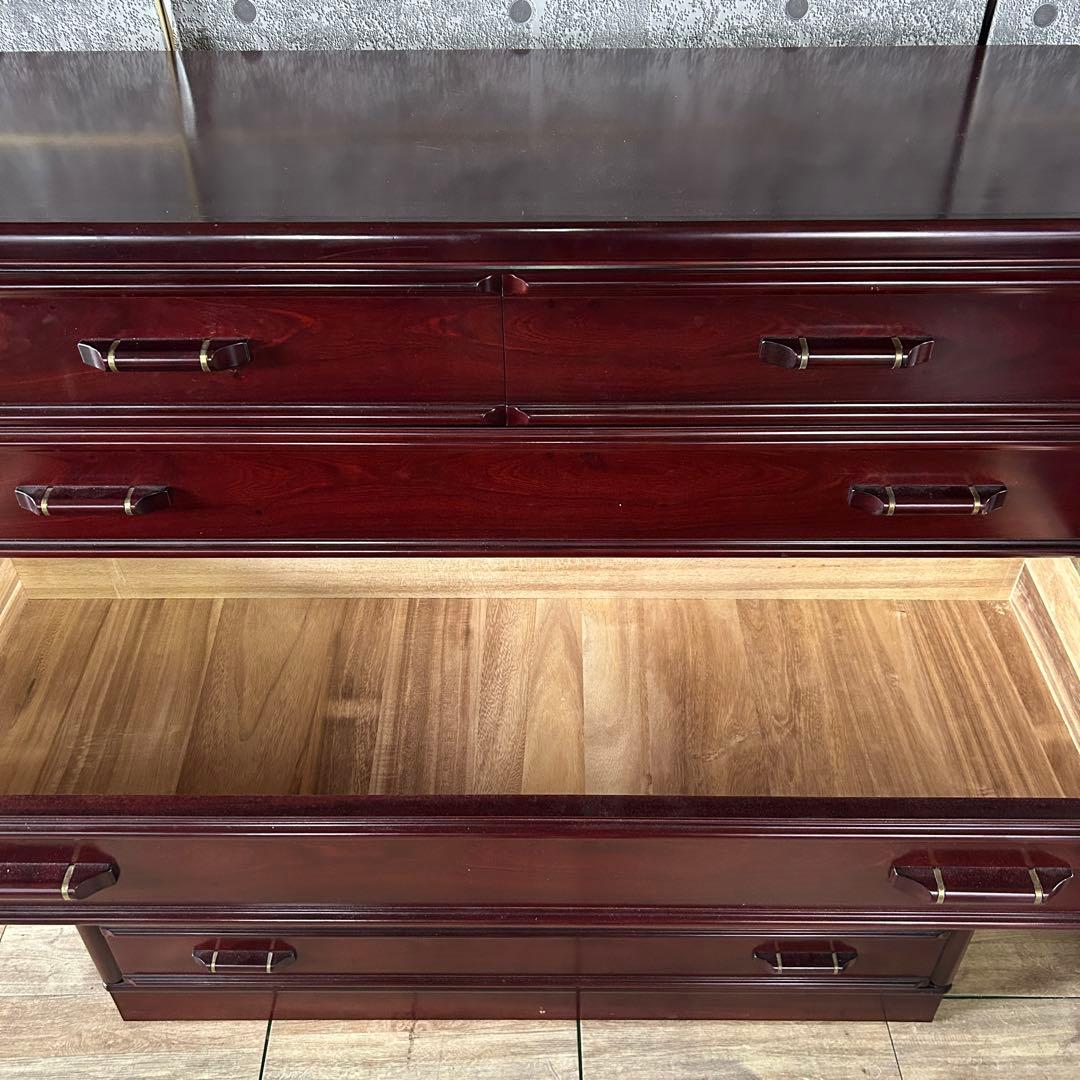 ꧁唐木家具꧂紫檀7段チェスト たんす タンス 箪笥 洋服 衣服 衣類 収納