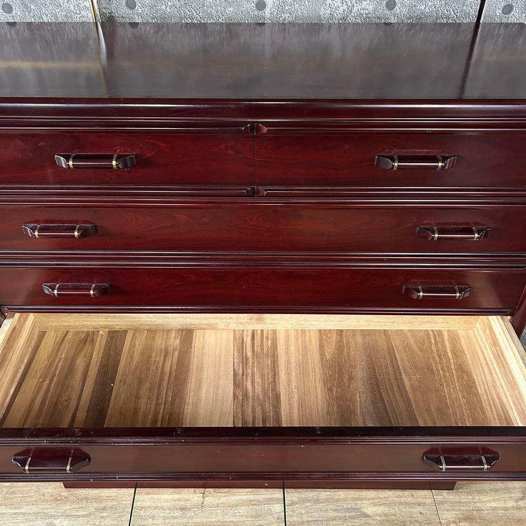 ꧁唐木家具꧂紫檀7段チェスト たんす タンス 箪笥 洋服 衣服 衣類 収納