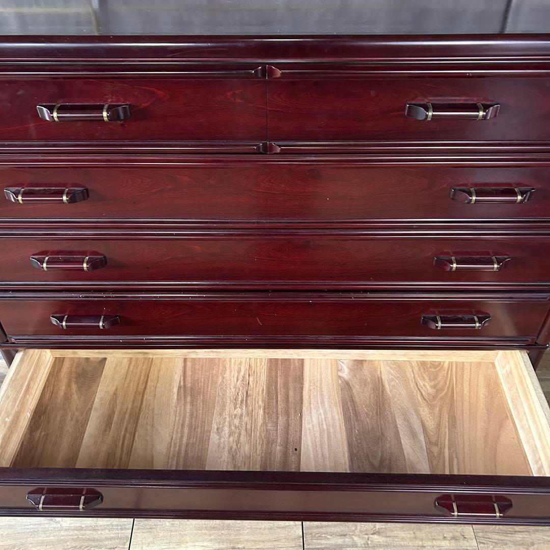 ꧁唐木家具꧂紫檀7段チェスト たんす タンス 箪笥 洋服 衣服 衣類 収納