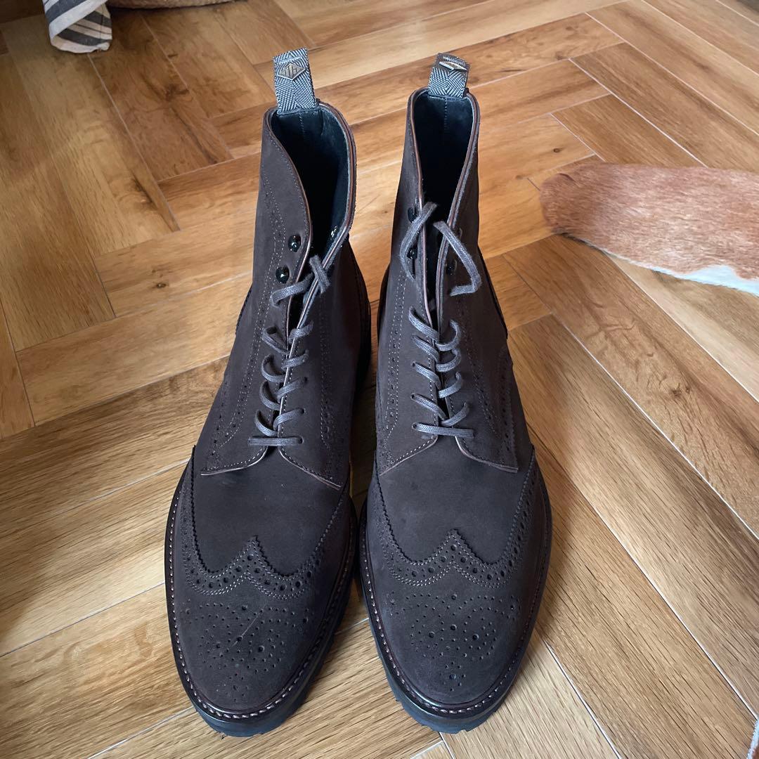 WHダブルエイチスエードブーツブラウンサイズ8.5