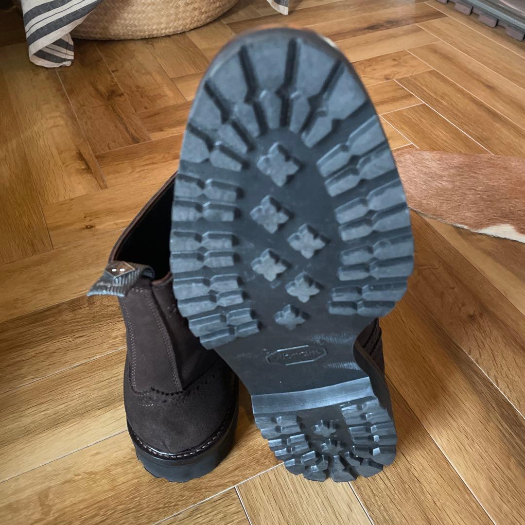 WHダブルエイチスエードブーツブラウンサイズ8.5