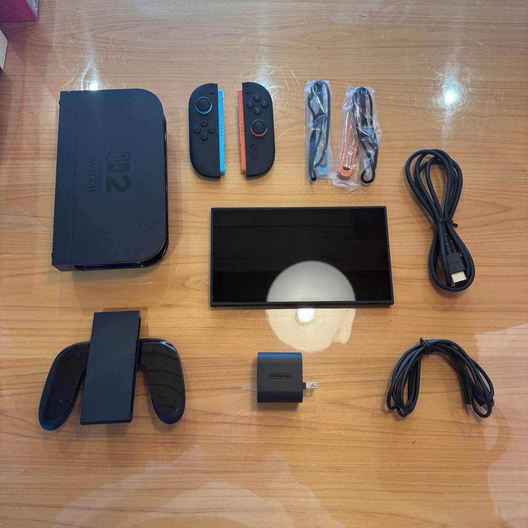 NintendoSwitch2本体、マリオカートワールド、ジョイコン2ハンドル