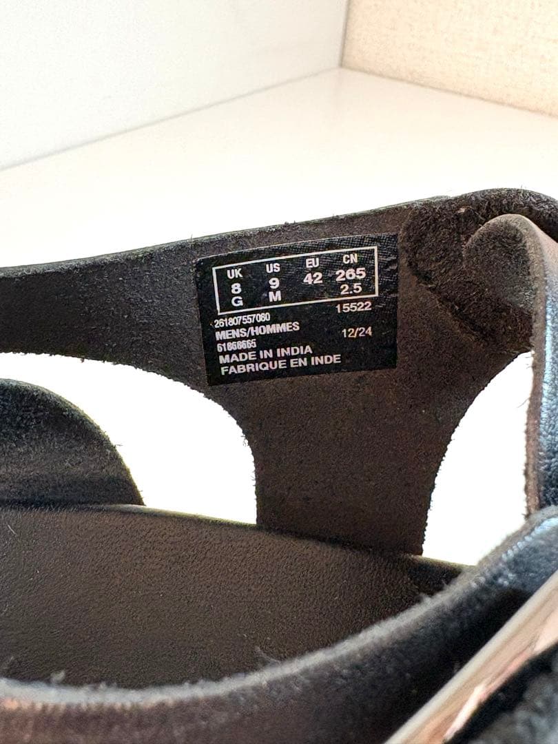 クラークスメアバックル 8サイズ26cm ブラック Clarks