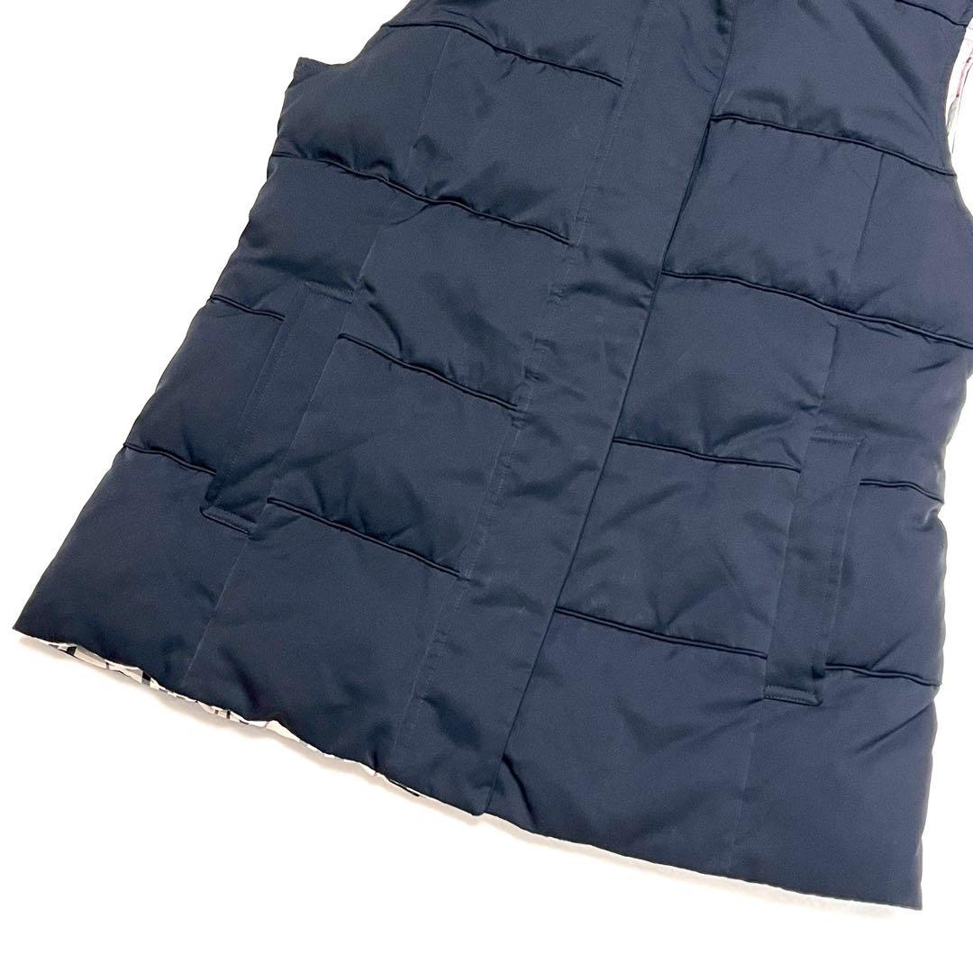 3way リバーシブル BURBERRY ダウン ベスト ノバチェック フード