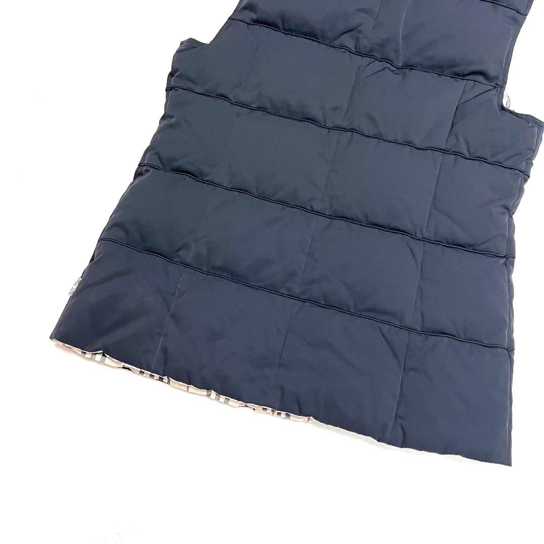 3way リバーシブル BURBERRY ダウン ベスト ノバチェック フード