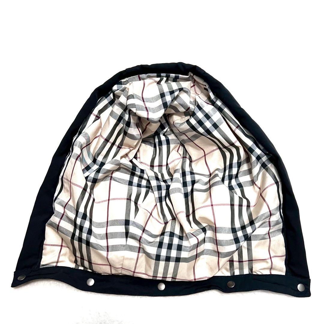 3way リバーシブル BURBERRY ダウン ベスト ノバチェック フード