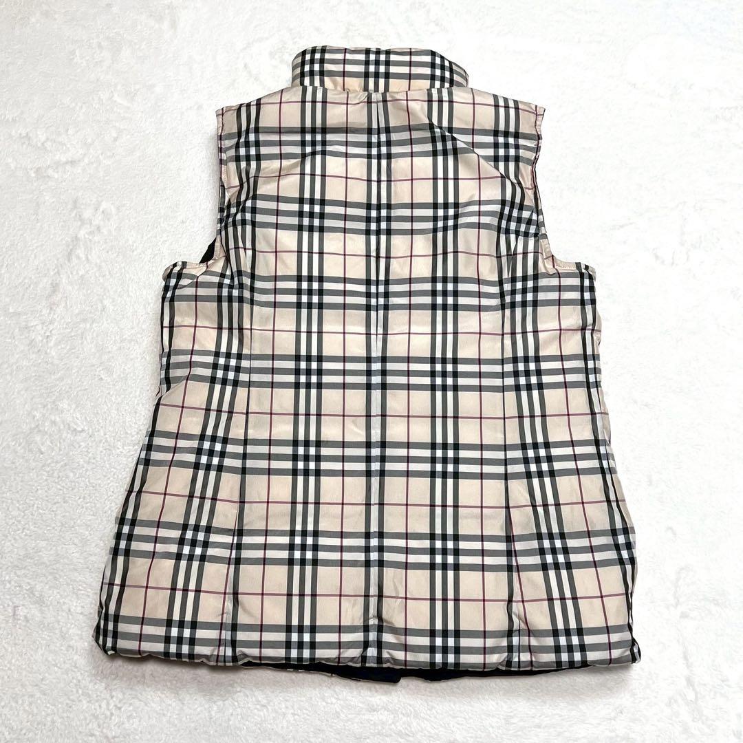 3way リバーシブル BURBERRY ダウン ベスト ノバチェック フード