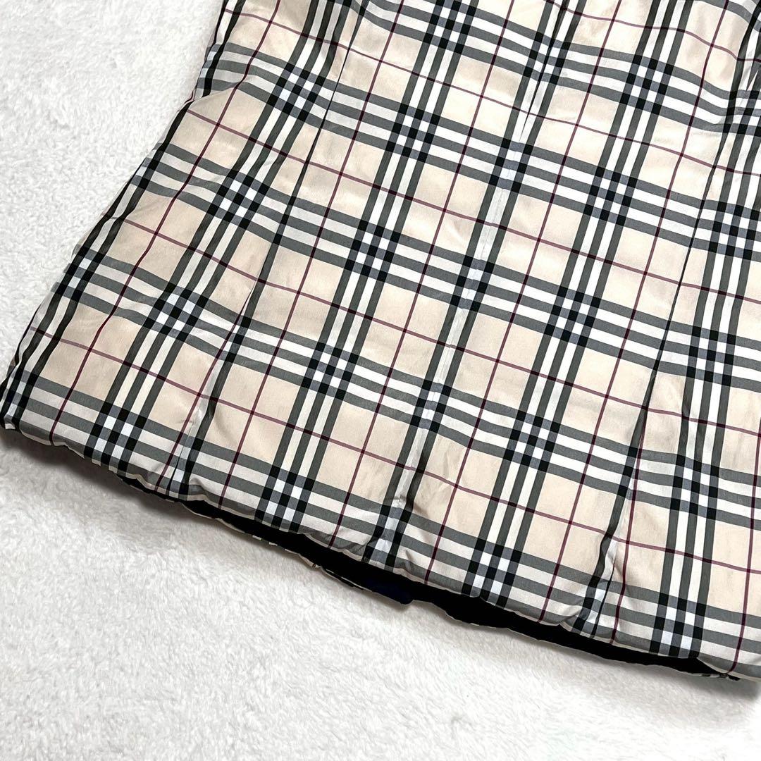 3way リバーシブル BURBERRY ダウン ベスト ノバチェック フード