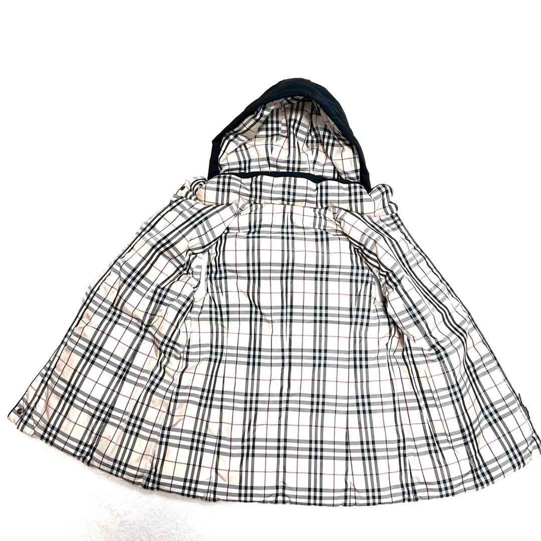 3way リバーシブル BURBERRY ダウン ベスト ノバチェック フード