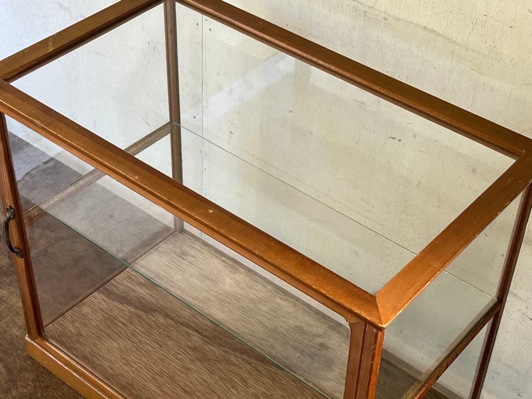 ご*ー様 昭和レトロ 木枠のガラスケース 5面ガラスショーケース コレクションケ