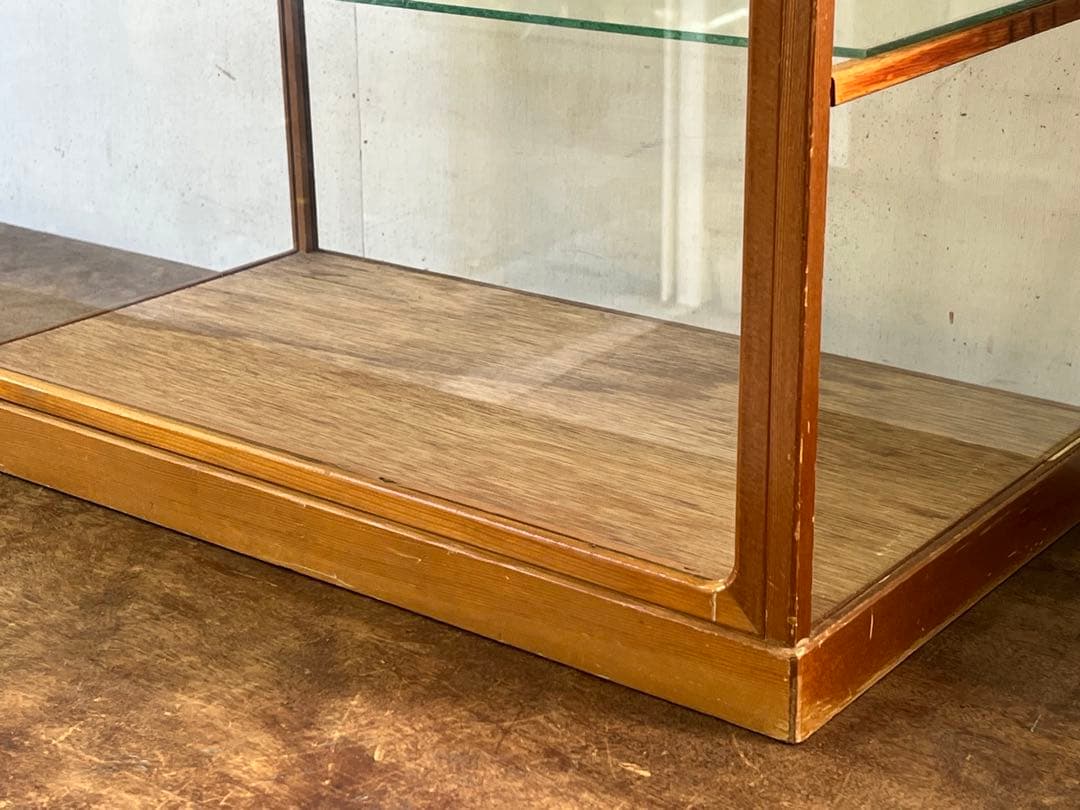 ご*ー様 昭和レトロ 木枠のガラスケース 5面ガラスショーケース コレクションケ