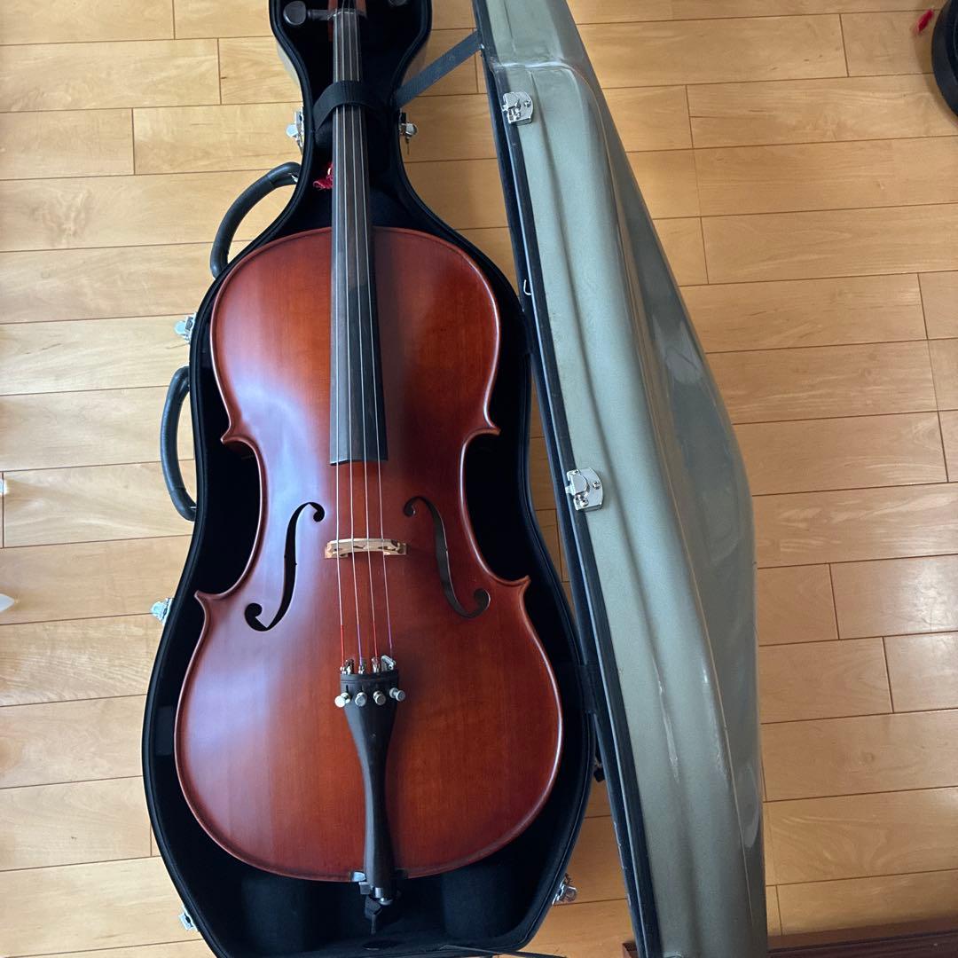 チェロ フルサイズ 4/4 美品 ハードケース付き ヤマハ 弓 黒澤楽器 下倉