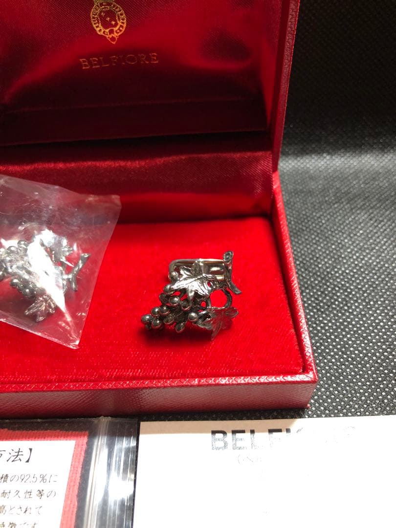 ベルフィオーレBELFIOREシルバー925、ぶどうカフスボタンカフリンクス