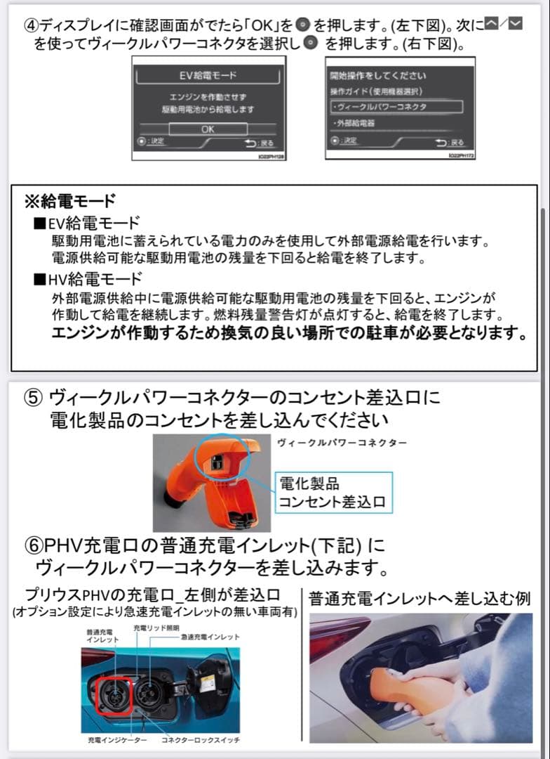 【未使用】トヨタ ヴィークルパワーコネクター