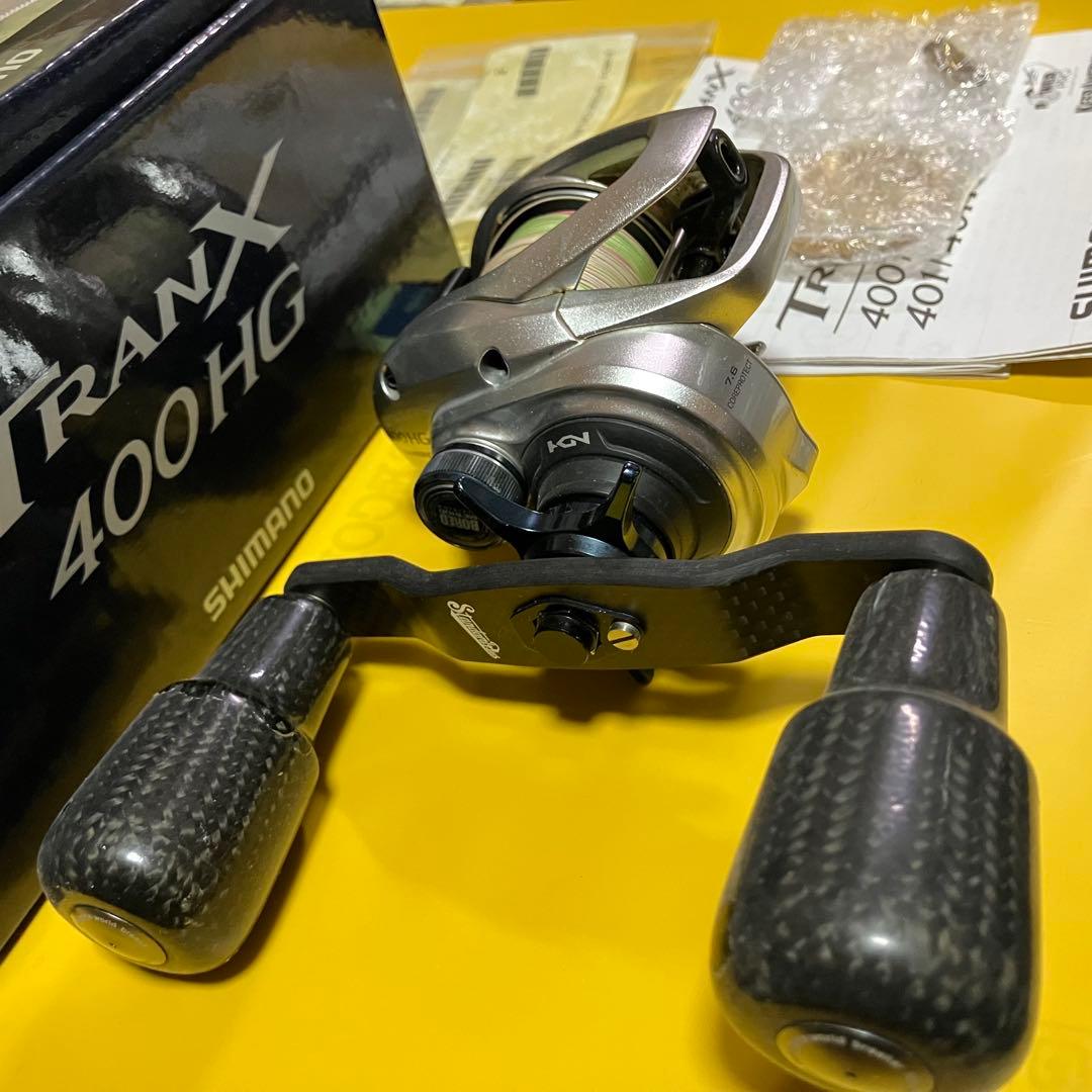 US SHIMANO TRANX400 HG カスタムハンドル/パーツ一式