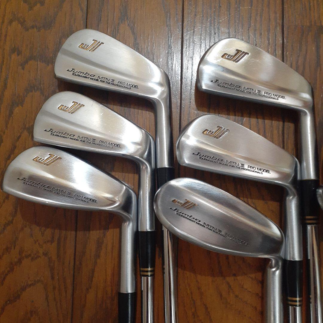 名器　尾崎将司 jumbo MTN Ⅲプロモデルアイアンセット 2鉄付き11本