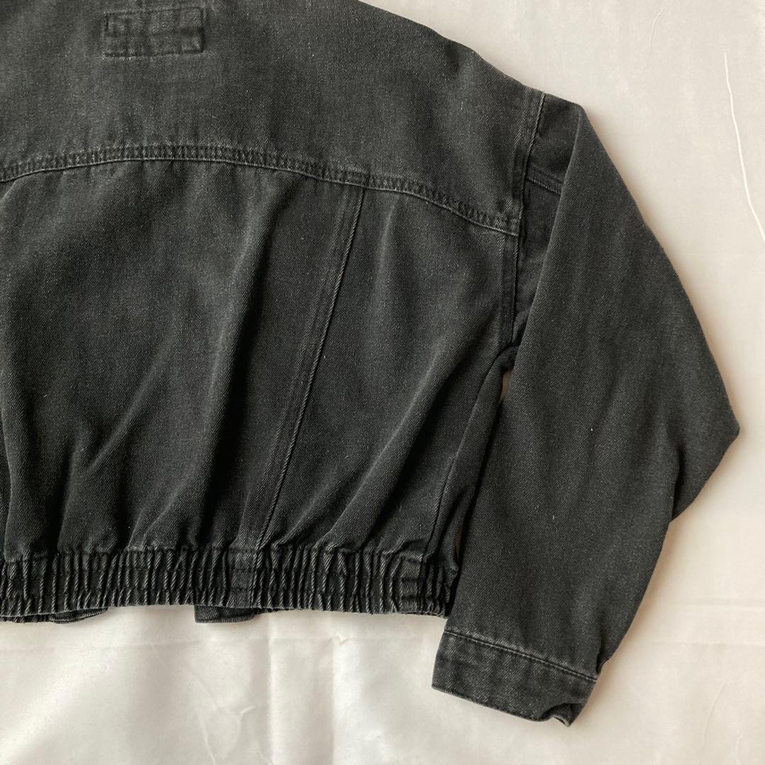 入手困難 90s vintage ブラックデニム 短丈 黒 古着