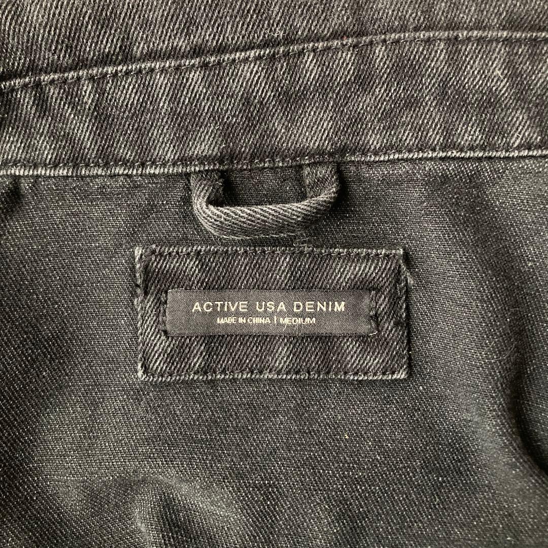 入手困難 90s vintage ブラックデニム 短丈 黒 古着