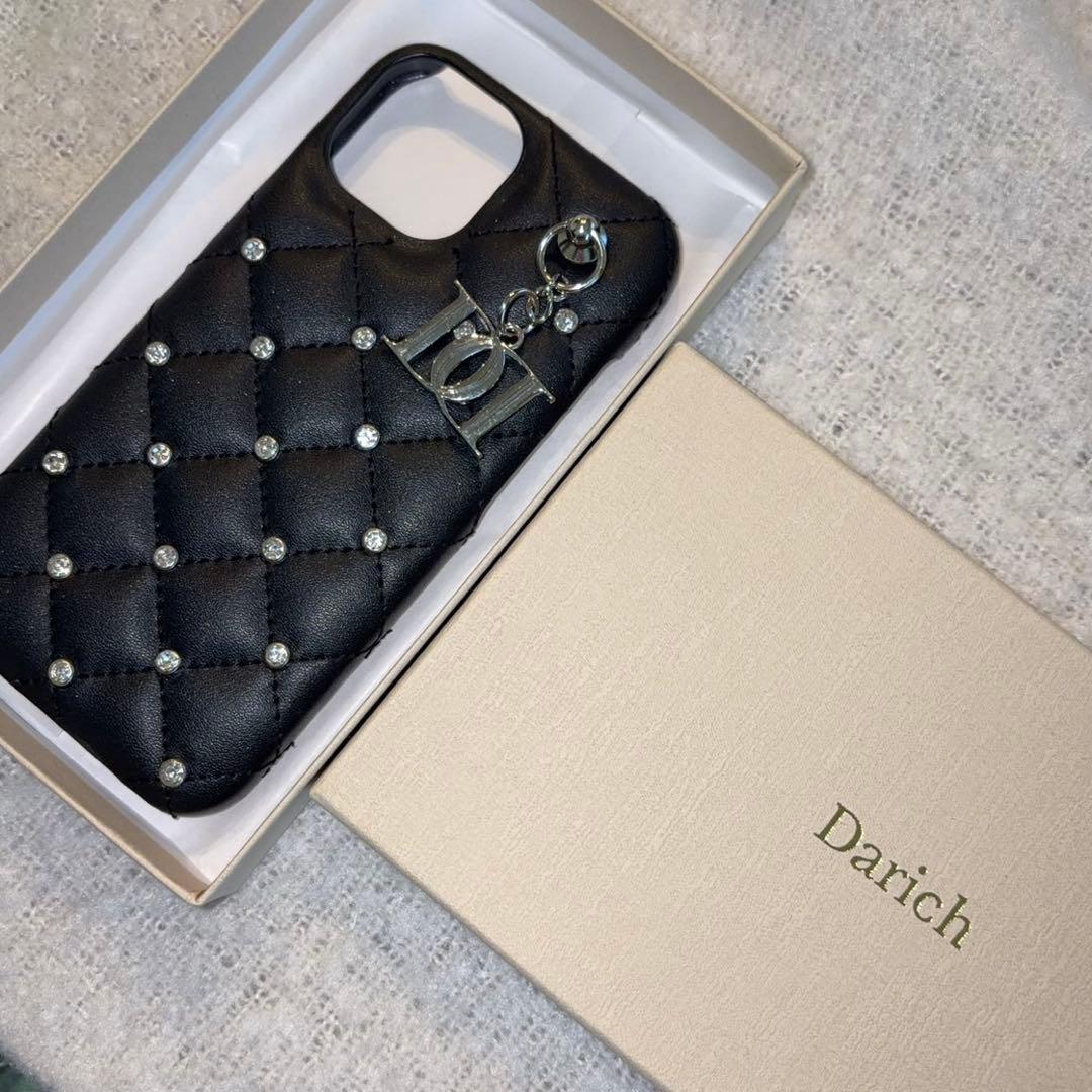 Darich キルティングビジューDDチャームiPhoneケース サイズ14