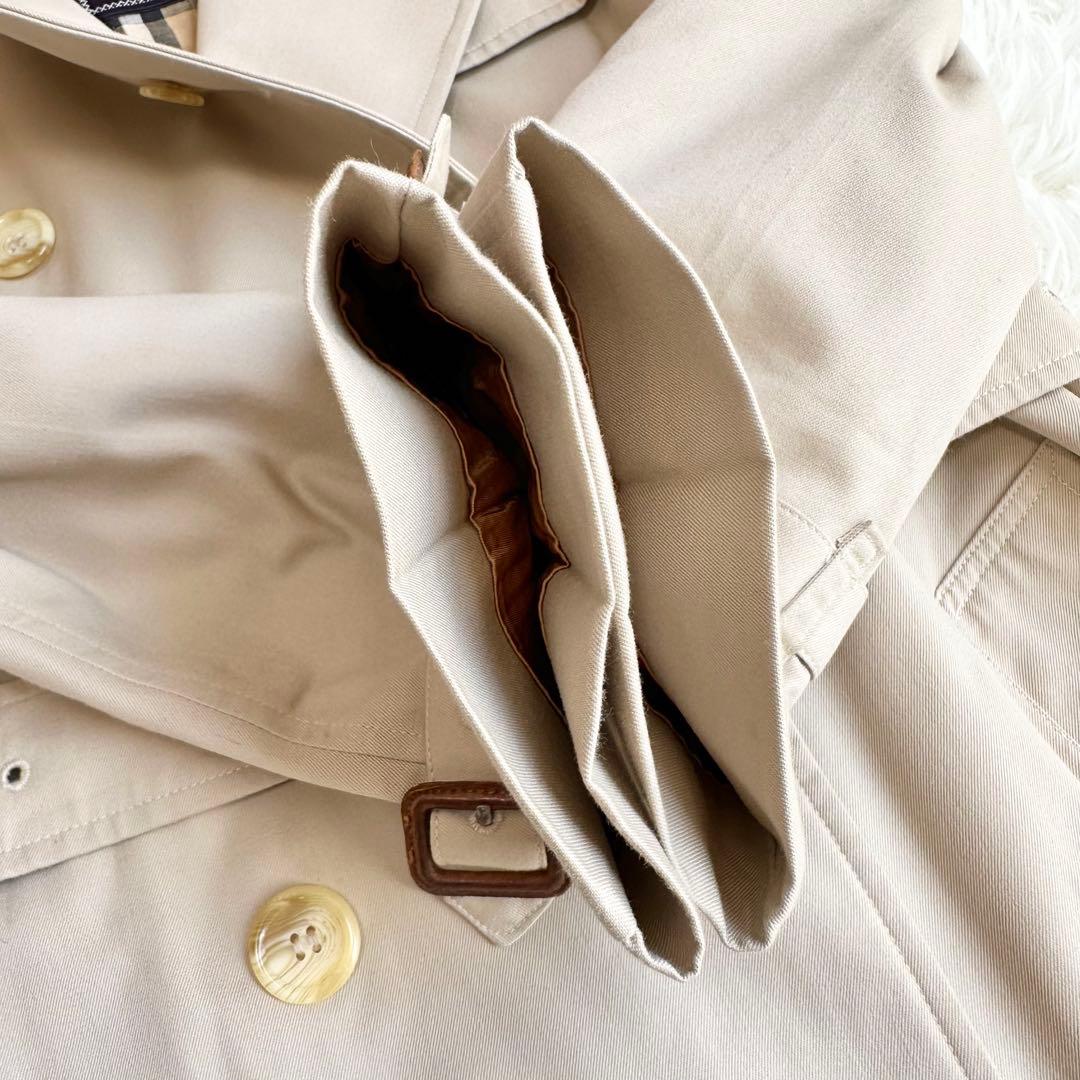 極美品 バーバリーズ トレンチコート ハニーベージュ ノバチェック ヴィンテージ