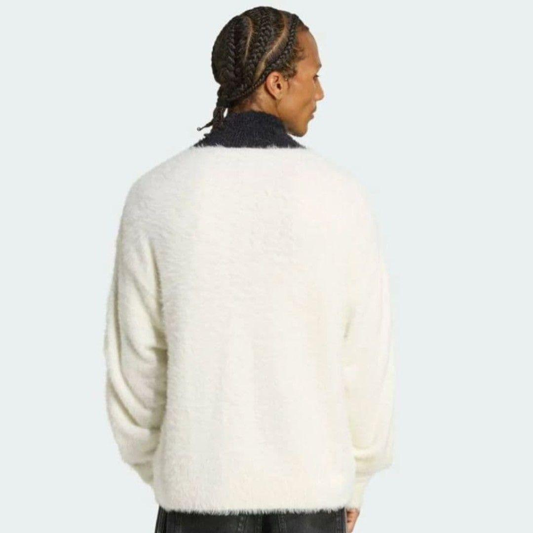 【adidas】新品、フェイクモヘヤ クラシック トラックジャケット 白