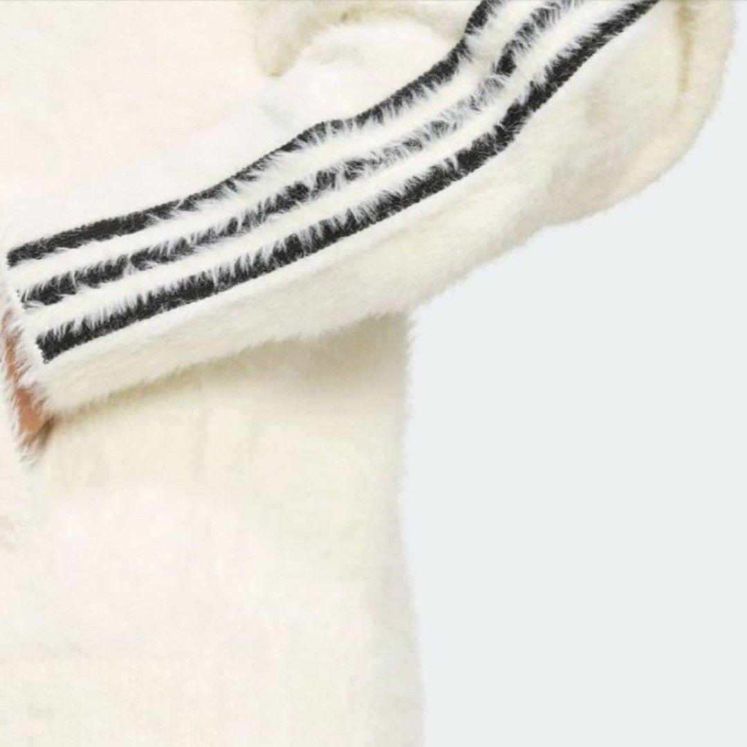 【adidas】新品、フェイクモヘヤ クラシック トラックジャケット 白